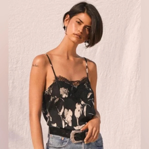 Lulu’s floral lace camisole tank top size medium - Picture 1 of 7